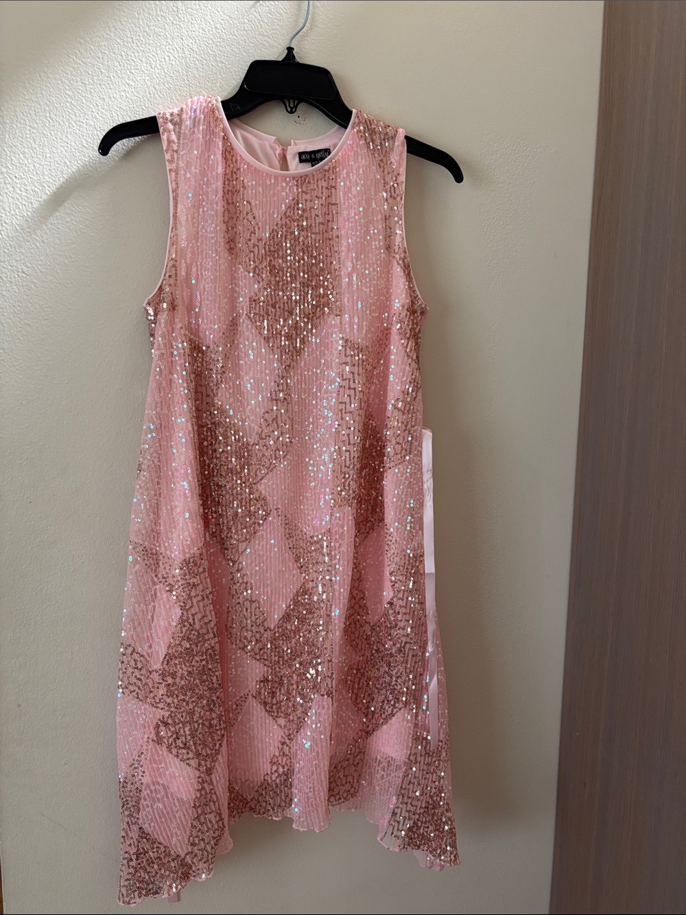 Ava & Yelly Pink Sequin Swing Dress 16